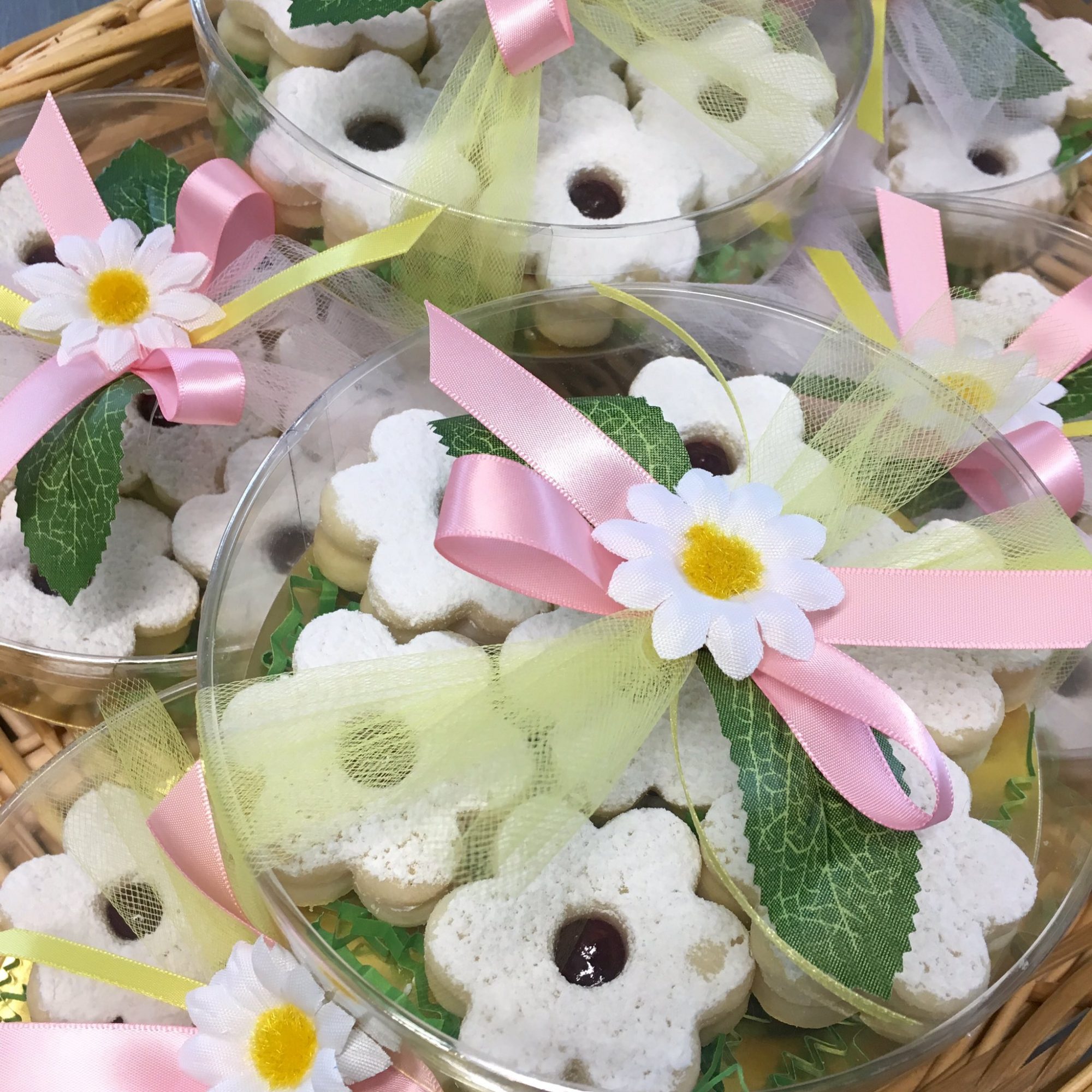 Gift Box of Flower-Shaped Cookies